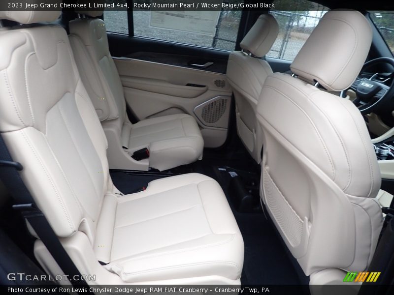 Rocky Mountain Pearl / Wicker Beige/Global Black 2023 Jeep Grand Cherokee L Limited 4x4