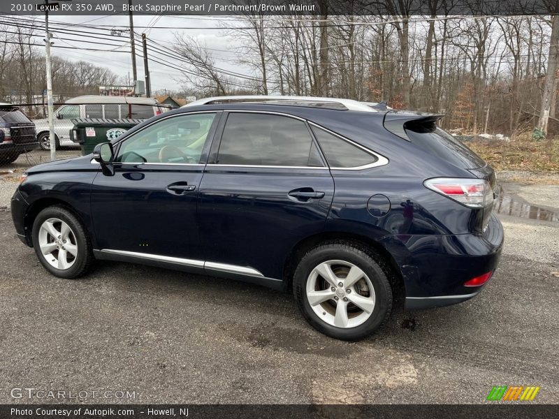 Black Sapphire Pearl / Parchment/Brown Walnut 2010 Lexus RX 350 AWD
