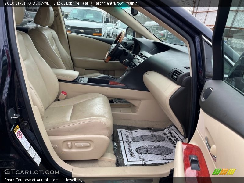 Black Sapphire Pearl / Parchment/Brown Walnut 2010 Lexus RX 350 AWD
