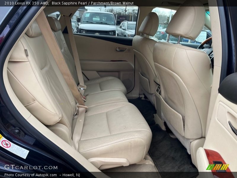 Black Sapphire Pearl / Parchment/Brown Walnut 2010 Lexus RX 350 AWD