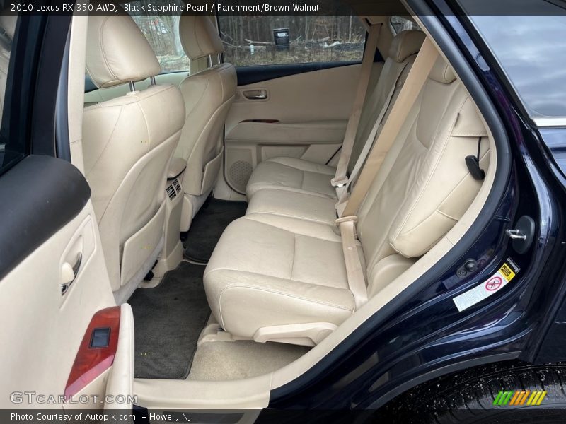 Black Sapphire Pearl / Parchment/Brown Walnut 2010 Lexus RX 350 AWD