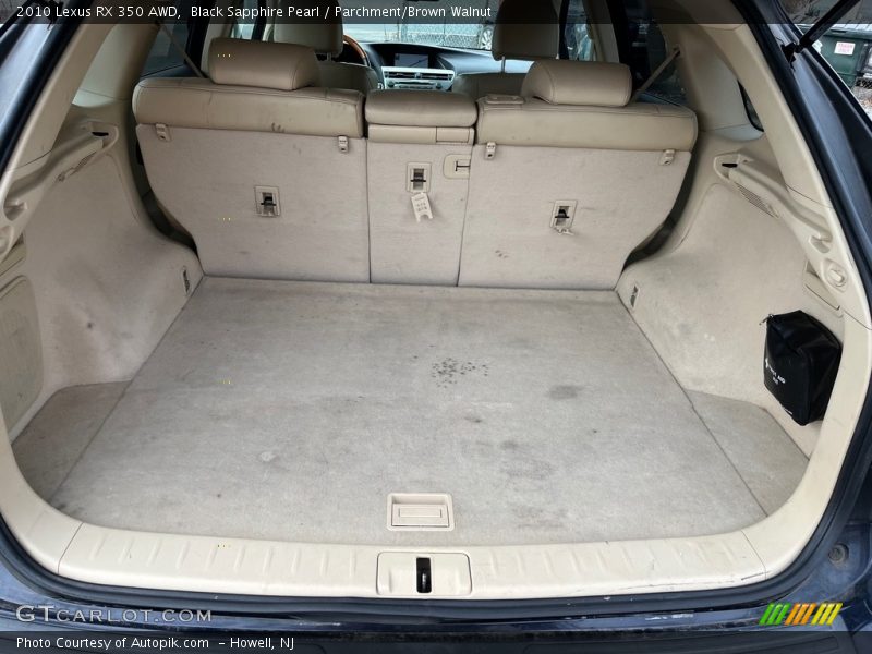 Black Sapphire Pearl / Parchment/Brown Walnut 2010 Lexus RX 350 AWD