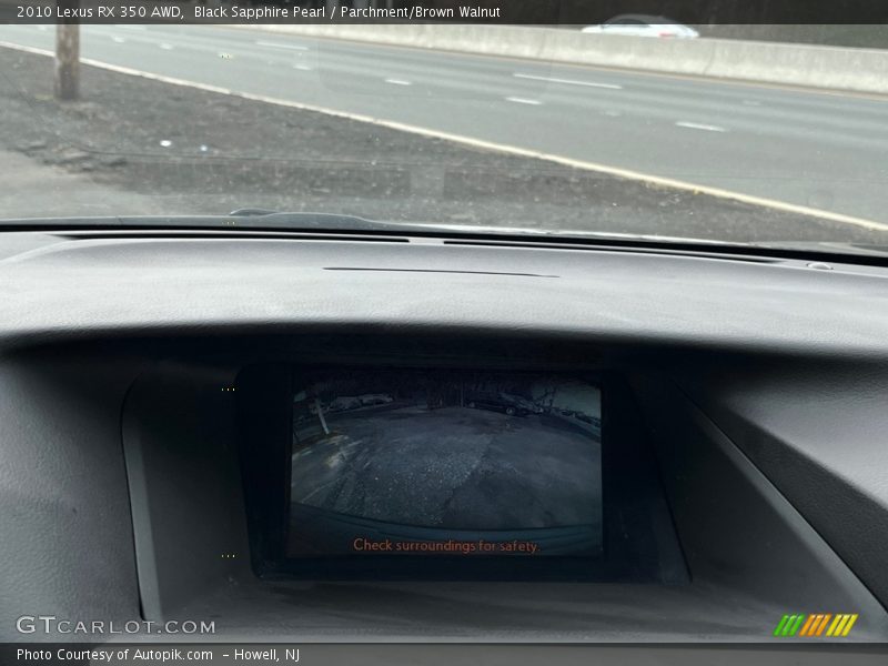 Black Sapphire Pearl / Parchment/Brown Walnut 2010 Lexus RX 350 AWD