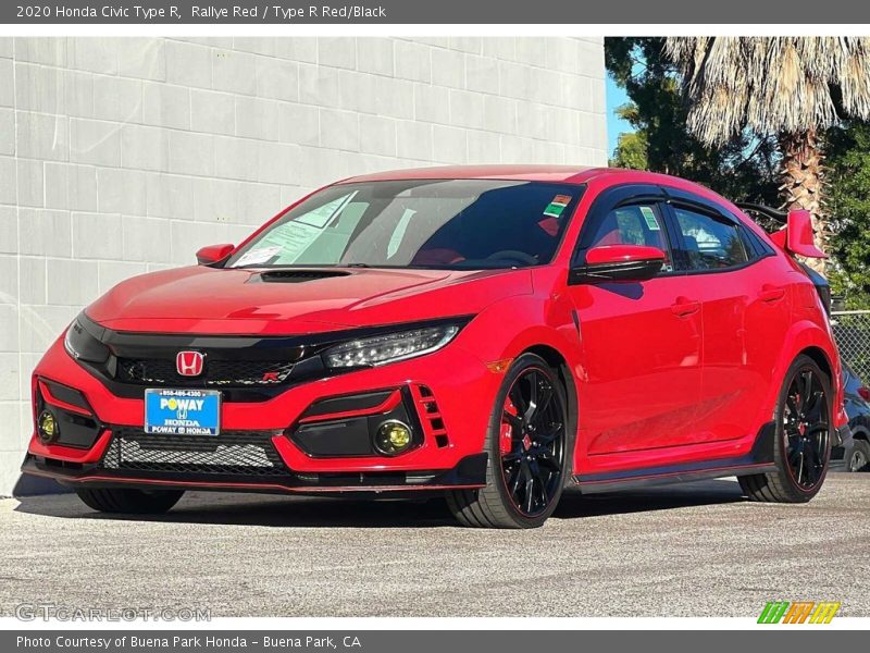 Front 3/4 View of 2020 Civic Type R