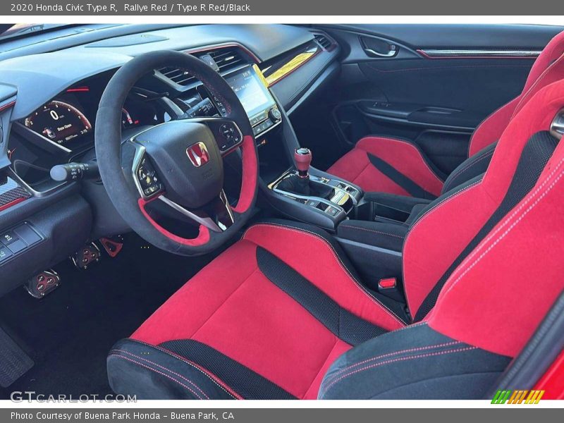 Front Seat of 2020 Civic Type R