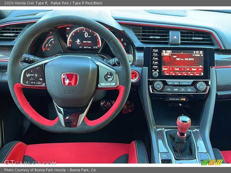 Dashboard of 2020 Civic Type R