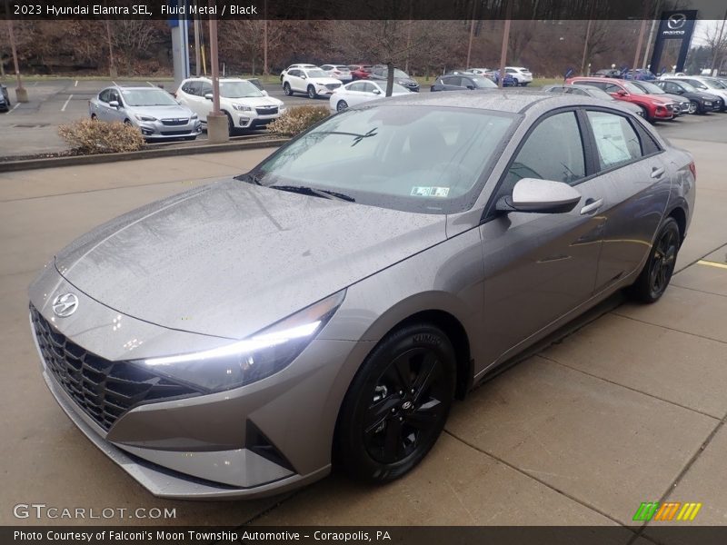 Fluid Metal / Black 2023 Hyundai Elantra SEL