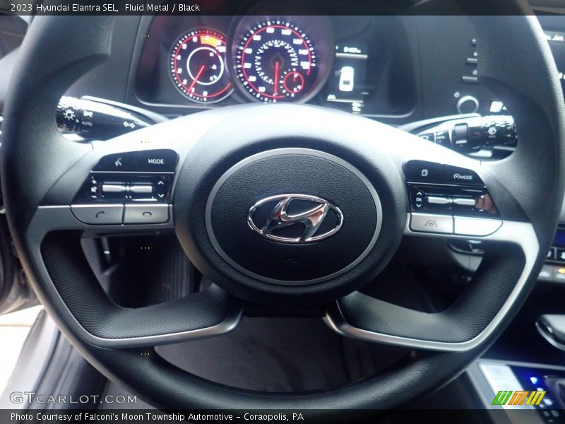 Fluid Metal / Black 2023 Hyundai Elantra SEL