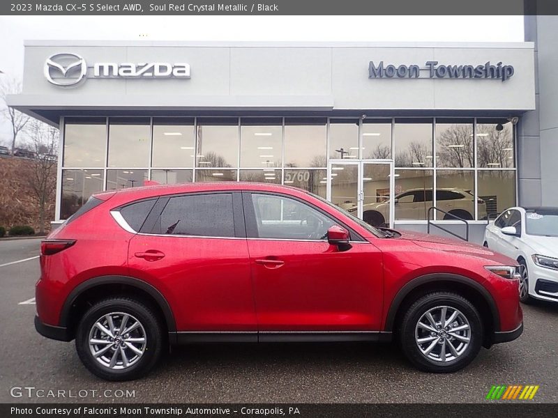 Soul Red Crystal Metallic / Black 2023 Mazda CX-5 S Select AWD