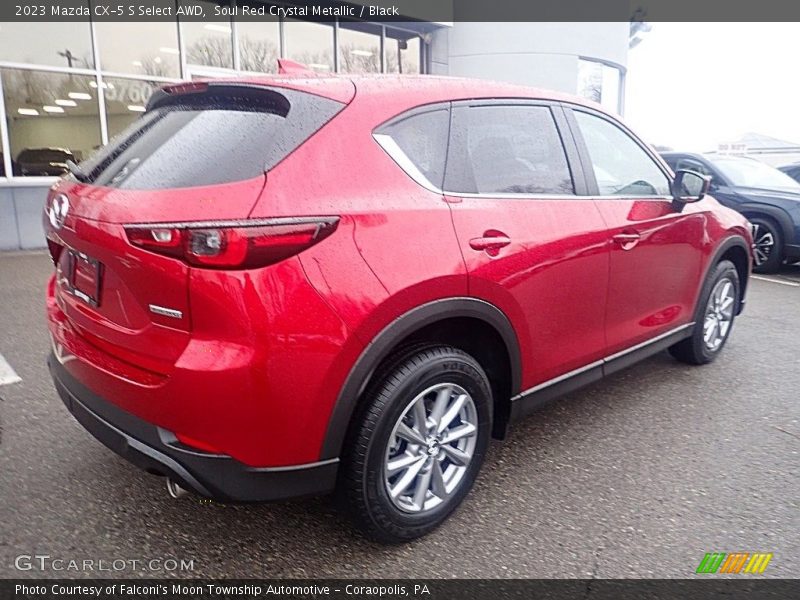 Soul Red Crystal Metallic / Black 2023 Mazda CX-5 S Select AWD