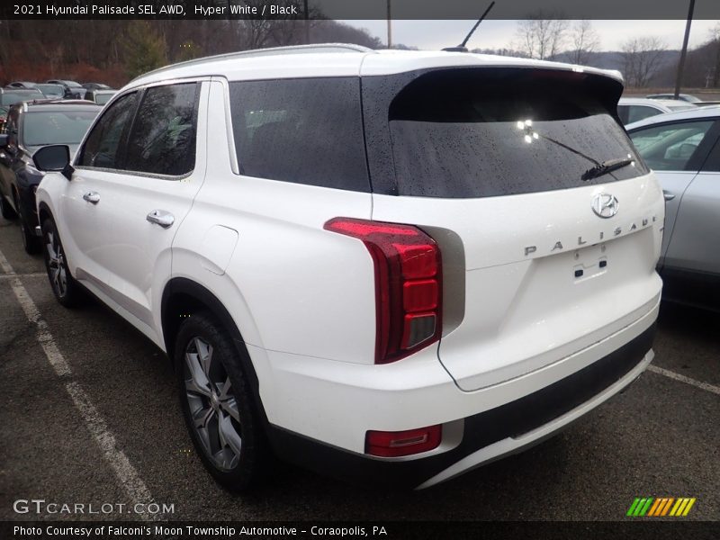 Hyper White / Black 2021 Hyundai Palisade SEL AWD