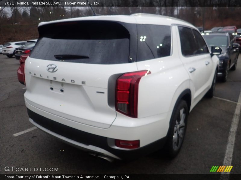 Hyper White / Black 2021 Hyundai Palisade SEL AWD