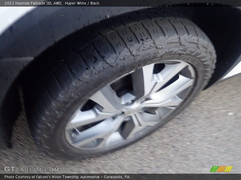 Hyper White / Black 2021 Hyundai Palisade SEL AWD