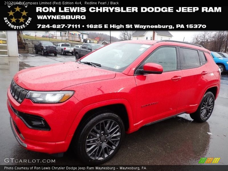 Redline Pearl / Black 2022 Jeep Compass Limited (Red) Edition 4x4