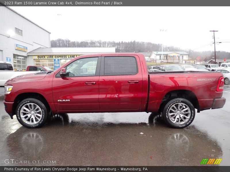 Delmonico Red Pearl / Black 2023 Ram 1500 Laramie Crew Cab 4x4