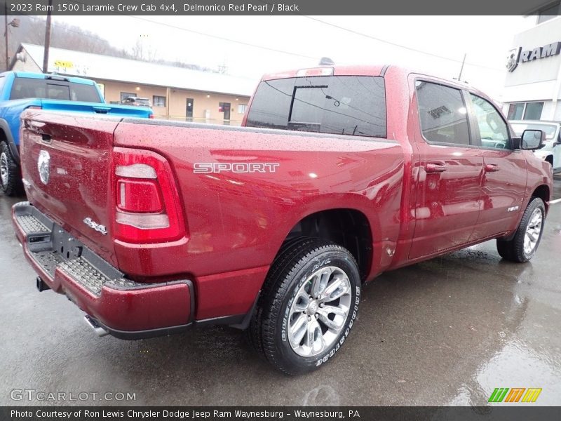 Delmonico Red Pearl / Black 2023 Ram 1500 Laramie Crew Cab 4x4