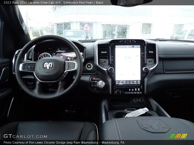 Delmonico Red Pearl / Black 2023 Ram 1500 Laramie Crew Cab 4x4