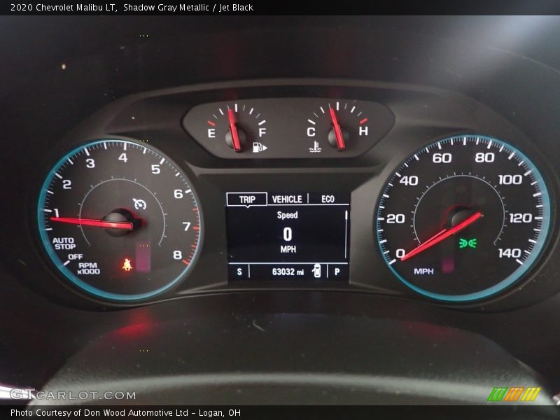 Shadow Gray Metallic / Jet Black 2020 Chevrolet Malibu LT