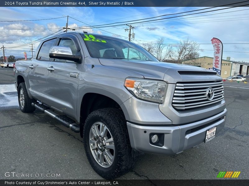 Silver Sky Metallic / Black 2014 Toyota Tundra Platinum Crewmax 4x4