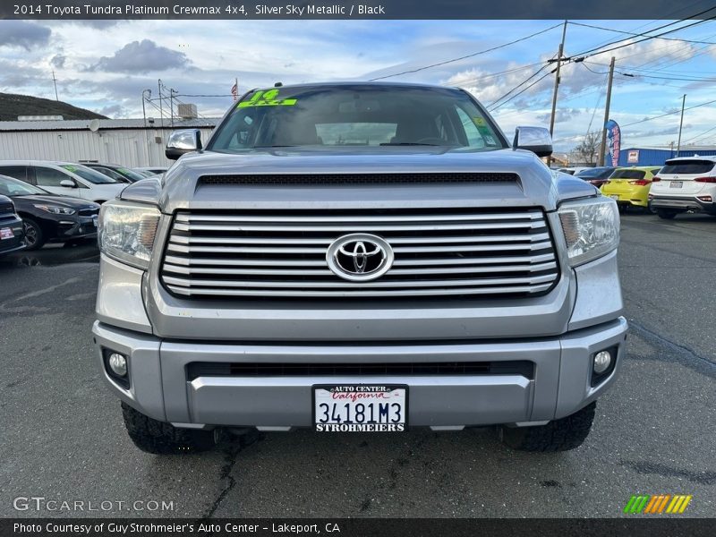Silver Sky Metallic / Black 2014 Toyota Tundra Platinum Crewmax 4x4