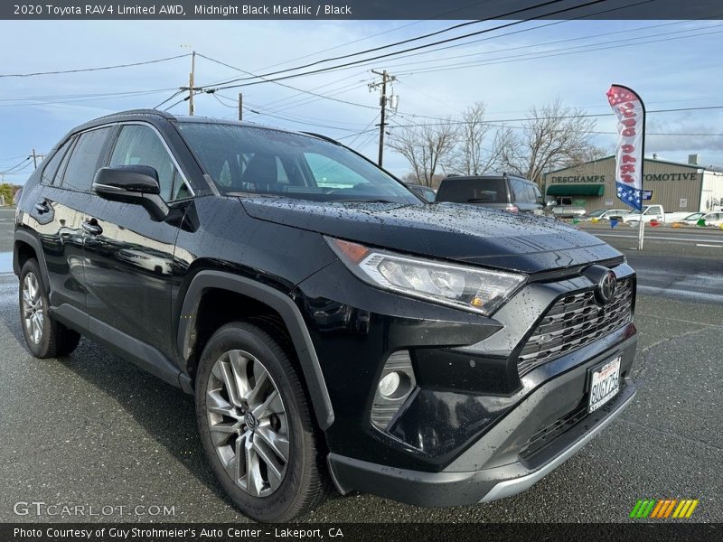 Midnight Black Metallic / Black 2020 Toyota RAV4 Limited AWD