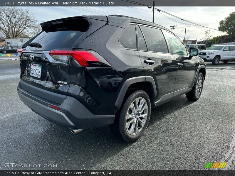 Midnight Black Metallic / Black 2020 Toyota RAV4 Limited AWD