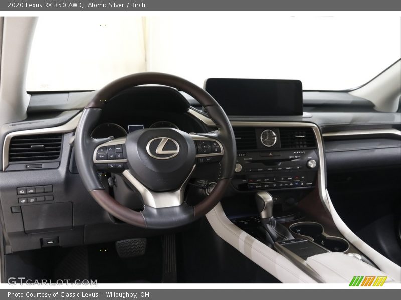 Dashboard of 2020 RX 350 AWD