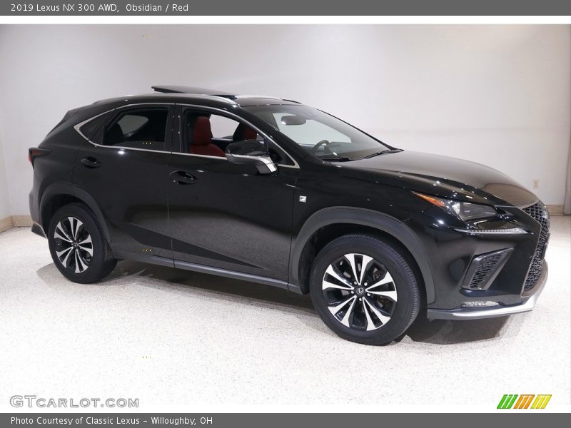 Obsidian / Red 2019 Lexus NX 300 AWD