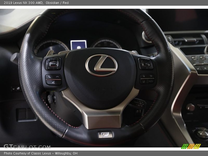 Obsidian / Red 2019 Lexus NX 300 AWD