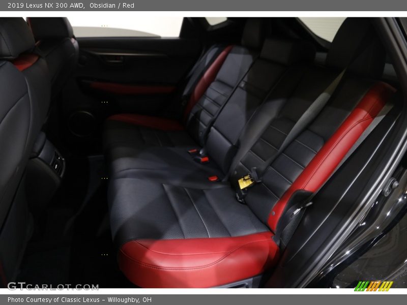 Obsidian / Red 2019 Lexus NX 300 AWD