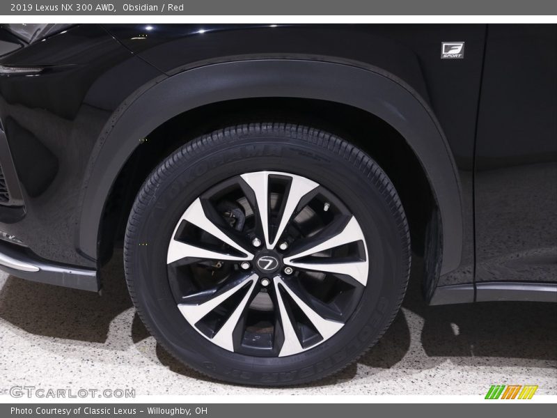 Obsidian / Red 2019 Lexus NX 300 AWD