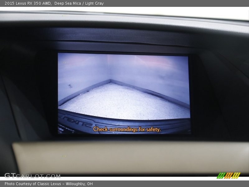 Deep Sea Mica / Light Gray 2015 Lexus RX 350 AWD