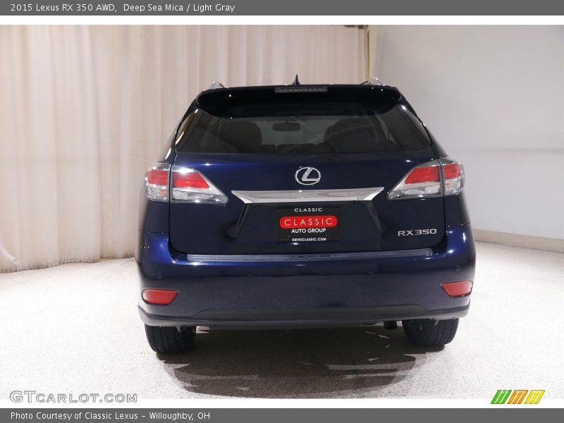 Deep Sea Mica / Light Gray 2015 Lexus RX 350 AWD