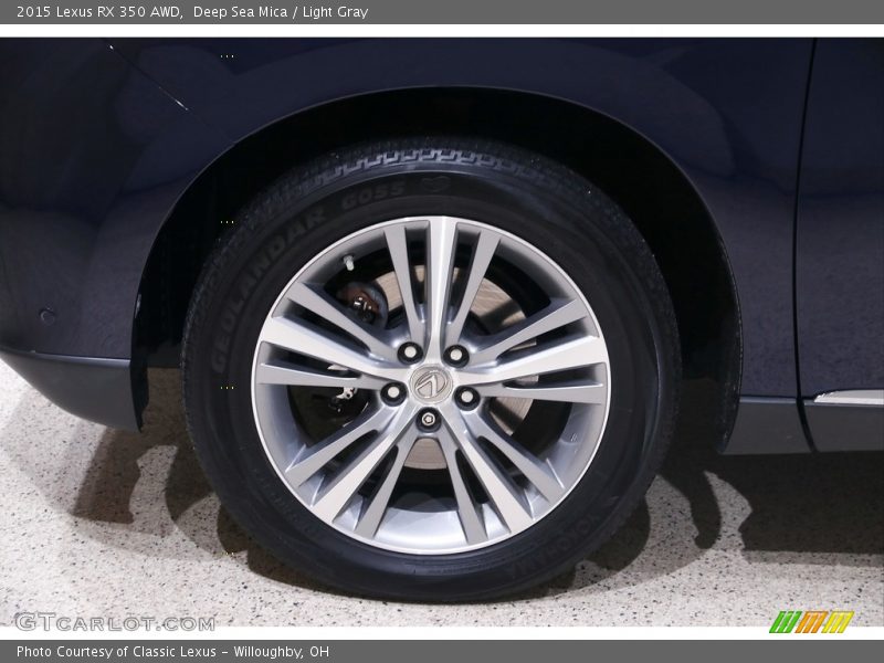 Deep Sea Mica / Light Gray 2015 Lexus RX 350 AWD