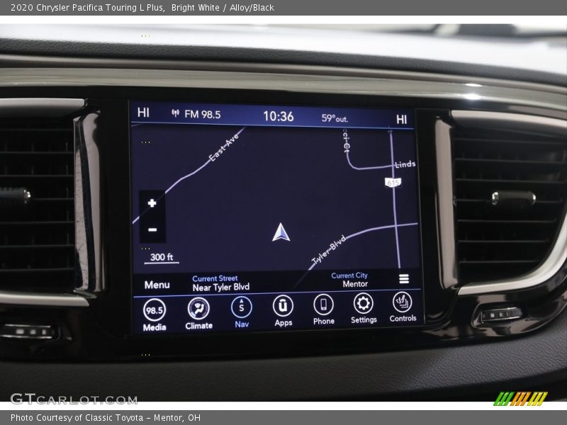 Bright White / Alloy/Black 2020 Chrysler Pacifica Touring L Plus