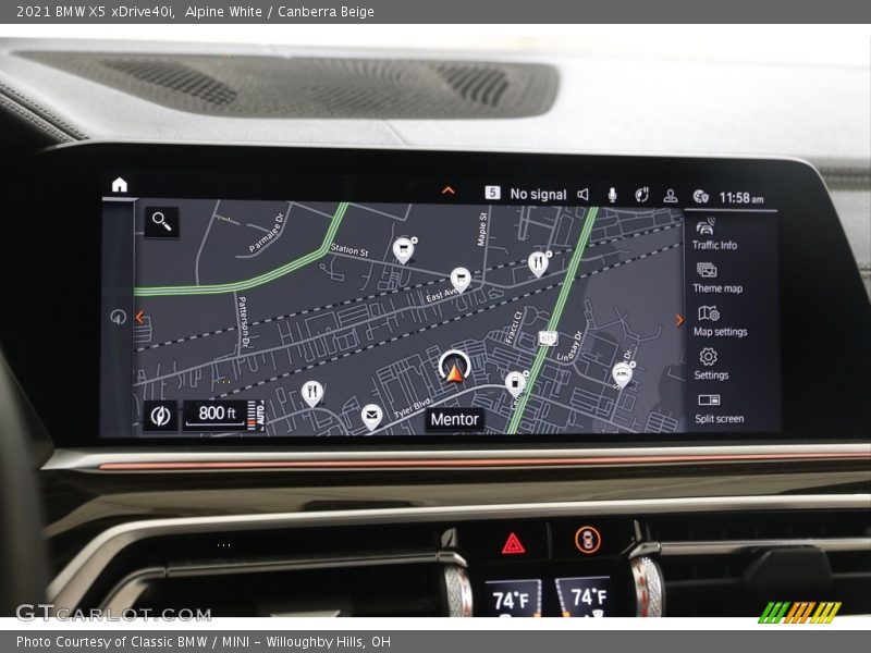 Navigation of 2021 X5 xDrive40i