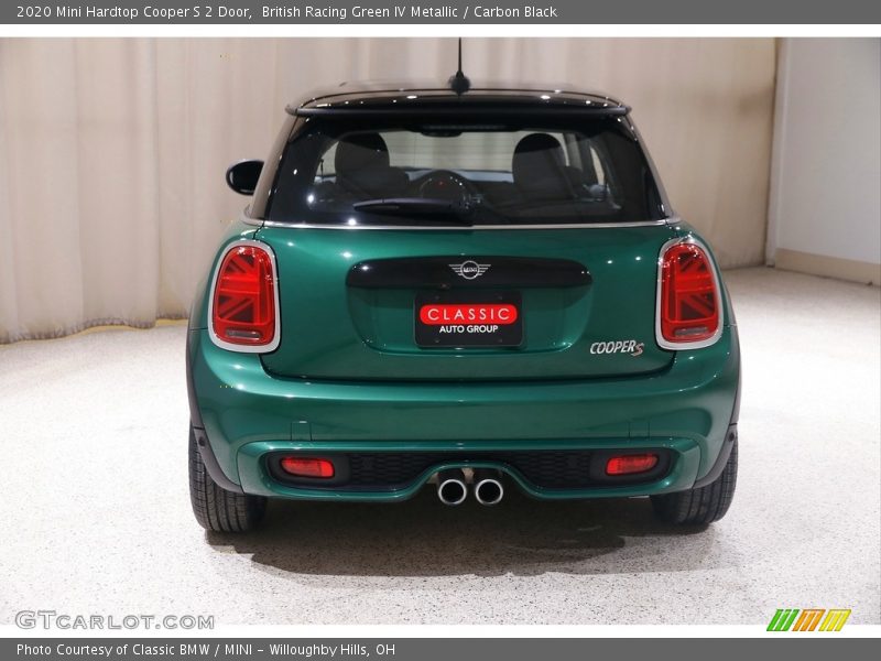 British Racing Green IV Metallic / Carbon Black 2020 Mini Hardtop Cooper S 2 Door