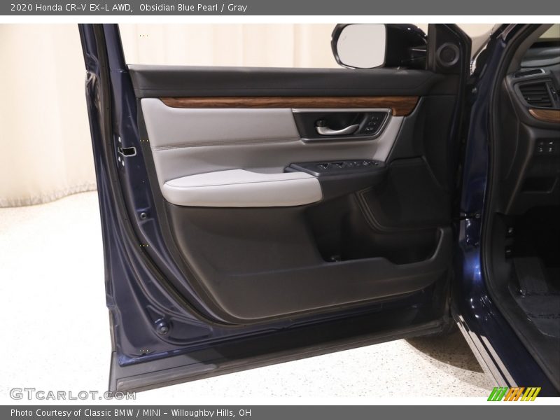 Obsidian Blue Pearl / Gray 2020 Honda CR-V EX-L AWD