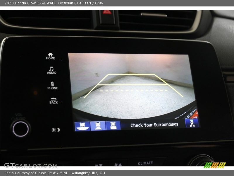 Obsidian Blue Pearl / Gray 2020 Honda CR-V EX-L AWD