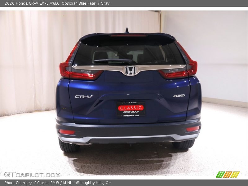 Obsidian Blue Pearl / Gray 2020 Honda CR-V EX-L AWD