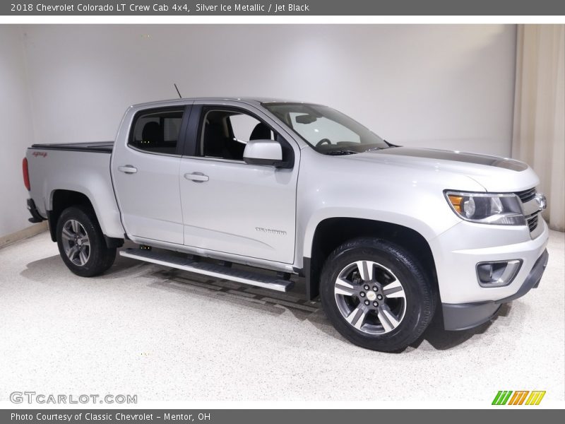 Silver Ice Metallic / Jet Black 2018 Chevrolet Colorado LT Crew Cab 4x4