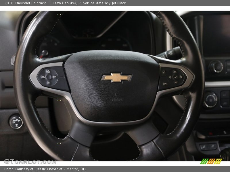Silver Ice Metallic / Jet Black 2018 Chevrolet Colorado LT Crew Cab 4x4