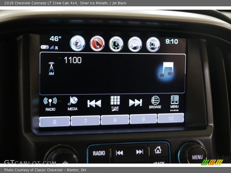 Silver Ice Metallic / Jet Black 2018 Chevrolet Colorado LT Crew Cab 4x4