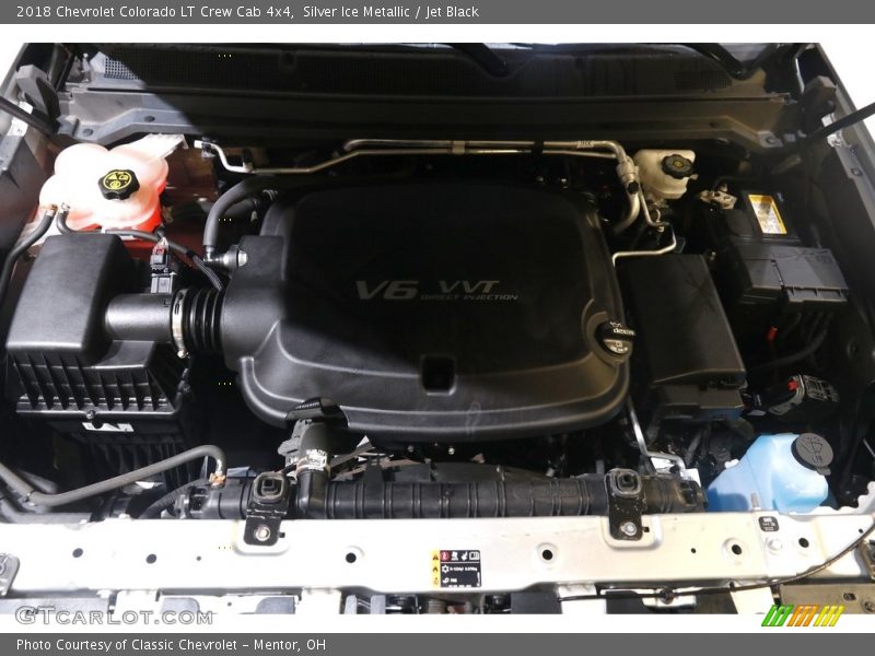 Silver Ice Metallic / Jet Black 2018 Chevrolet Colorado LT Crew Cab 4x4