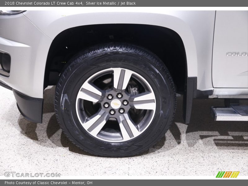 Silver Ice Metallic / Jet Black 2018 Chevrolet Colorado LT Crew Cab 4x4
