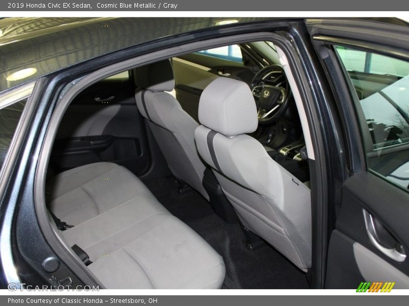 Cosmic Blue Metallic / Gray 2019 Honda Civic EX Sedan