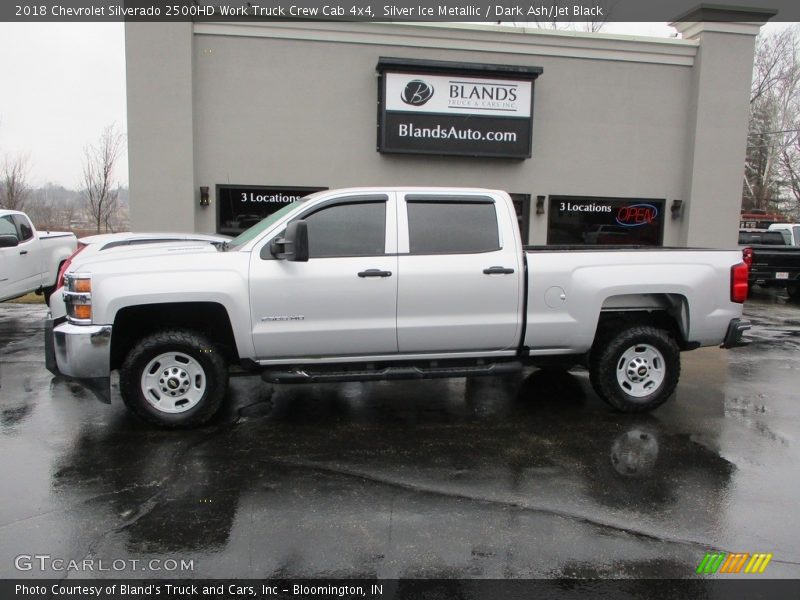 Silver Ice Metallic / Dark Ash/Jet Black 2018 Chevrolet Silverado 2500HD Work Truck Crew Cab 4x4