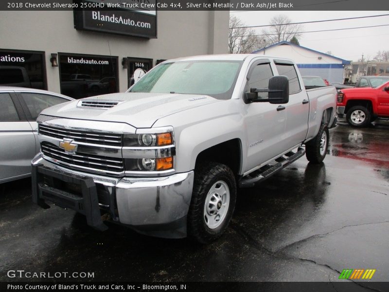 Silver Ice Metallic / Dark Ash/Jet Black 2018 Chevrolet Silverado 2500HD Work Truck Crew Cab 4x4