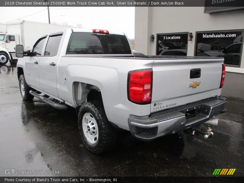 Silver Ice Metallic / Dark Ash/Jet Black 2018 Chevrolet Silverado 2500HD Work Truck Crew Cab 4x4