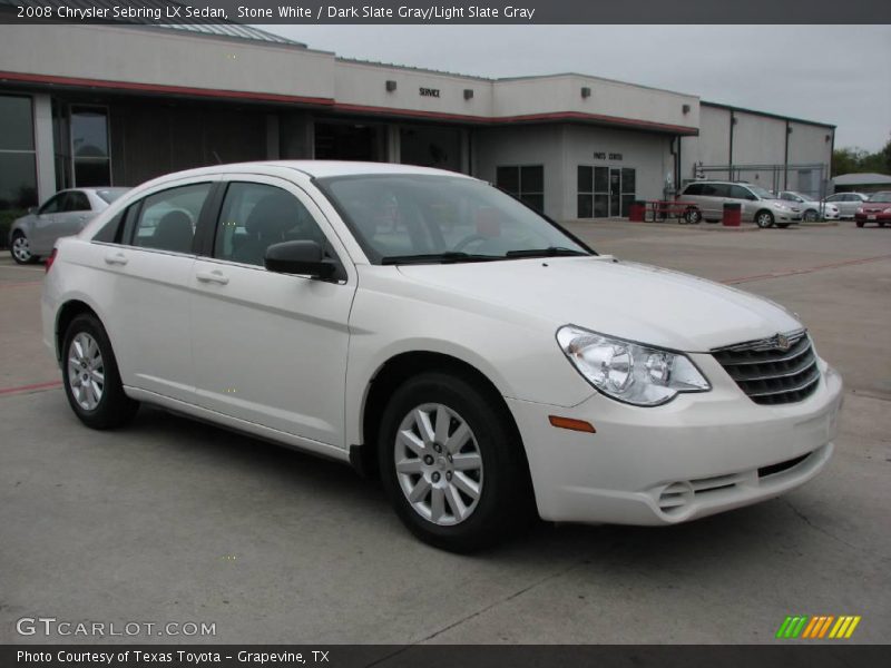 Stone White / Dark Slate Gray/Light Slate Gray 2008 Chrysler Sebring LX Sedan